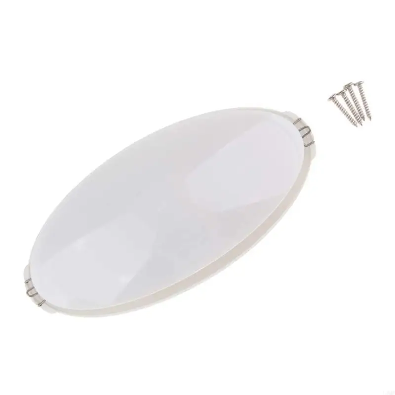 

Waterproof Oval Sauna Lamp Heat Safe Acrylic Ceiling Lighting for Spa Area L4MF