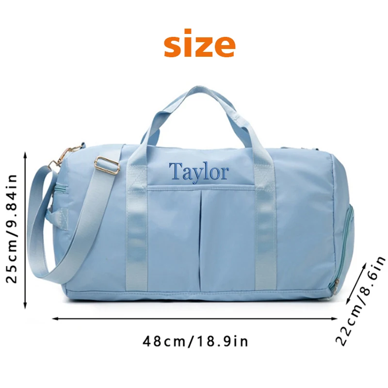 Large Capacity, Multiple Compartments, Dry and Wet Separation, Independent Shoe Compartment, Travel Sports Bag, Shoulder Bag