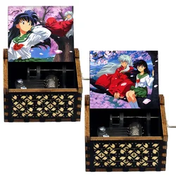 Anime InuYasha Black Music Box Melody To-love's-End Christmas Birthday Gifts For Lovers Lucky Mascot Office Desk Home Decoration