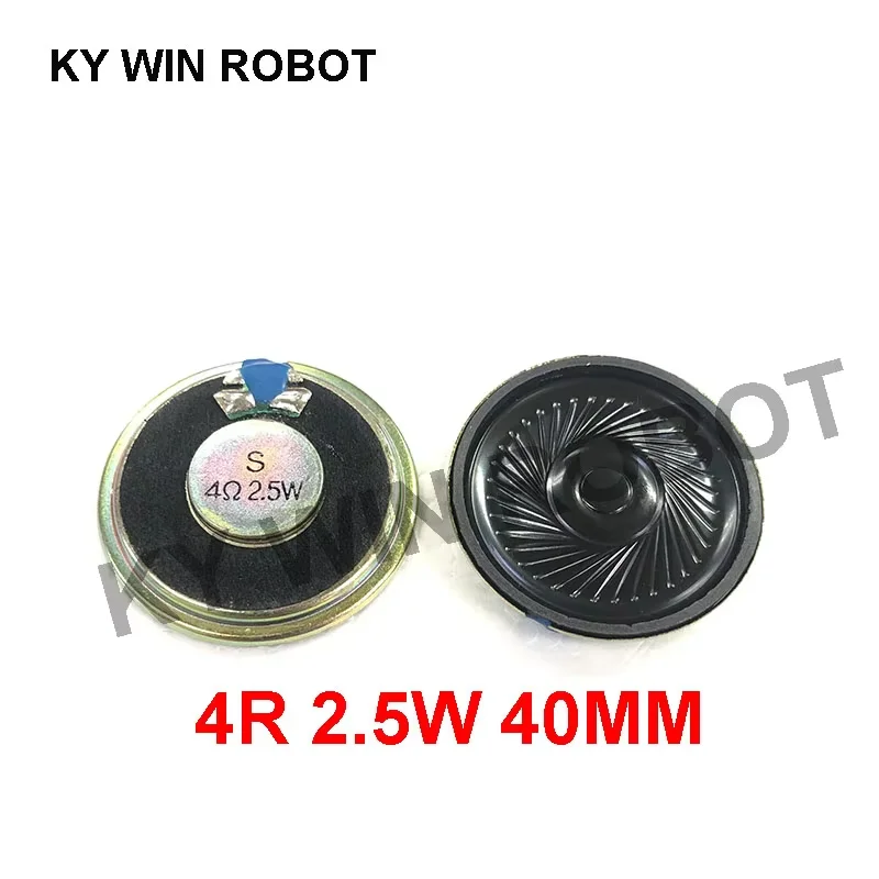 

2pcs/lot New Ultra-thin Mini speaker 4 ohms 2.5 watt 2W 4R speaker Diameter 40MM 4CM thickness 5.5MM