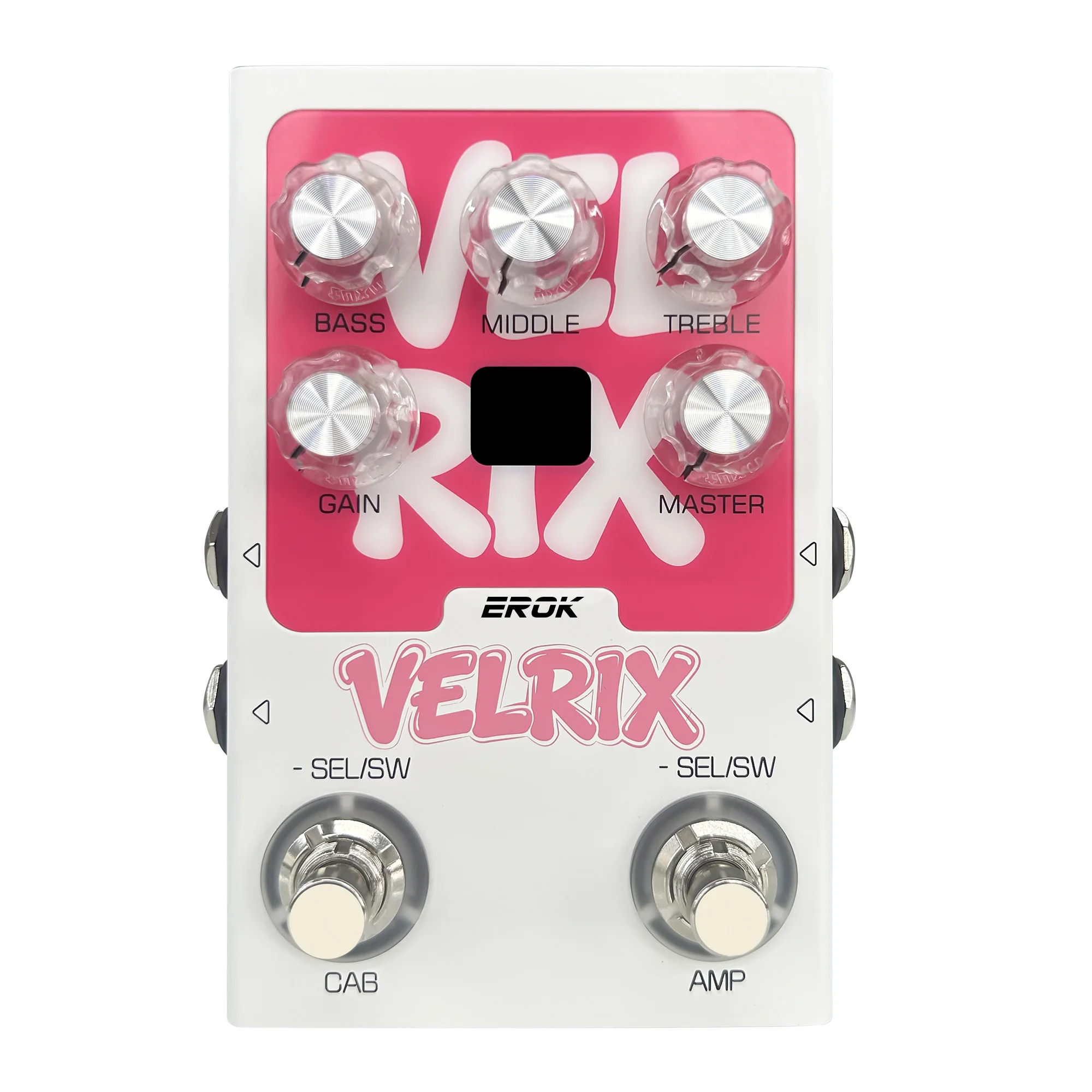 EROK VELRIX Amp IR Cabinet Simulator Pedal Support NAM IR File Import Effect Loop For Guitar Bass Recording Performance