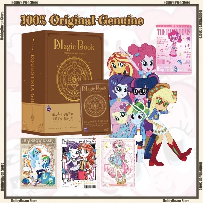 

В наличии Card Tour My Little Pony Friendship Sound Boom Card Magic Book Whole Box Конная девушка Официальная коллекция карт Подарок
