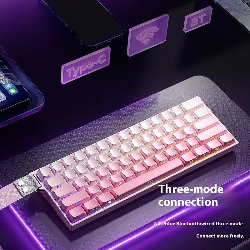 AULA MINI60HE Magnetic Axis Mechanical Keyboard Wireless Tri-mode High Performance FPS Low Latency VALORANT Custom PC Esports