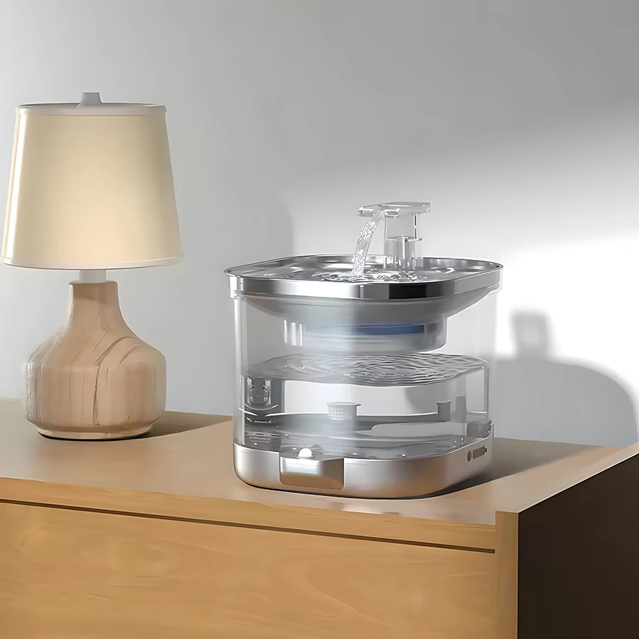 

Ready Stock 2L Large Capacity Ultra-Quiet Pet Water Fountain Cat Water Dispenser with Automatic Infrared Induction