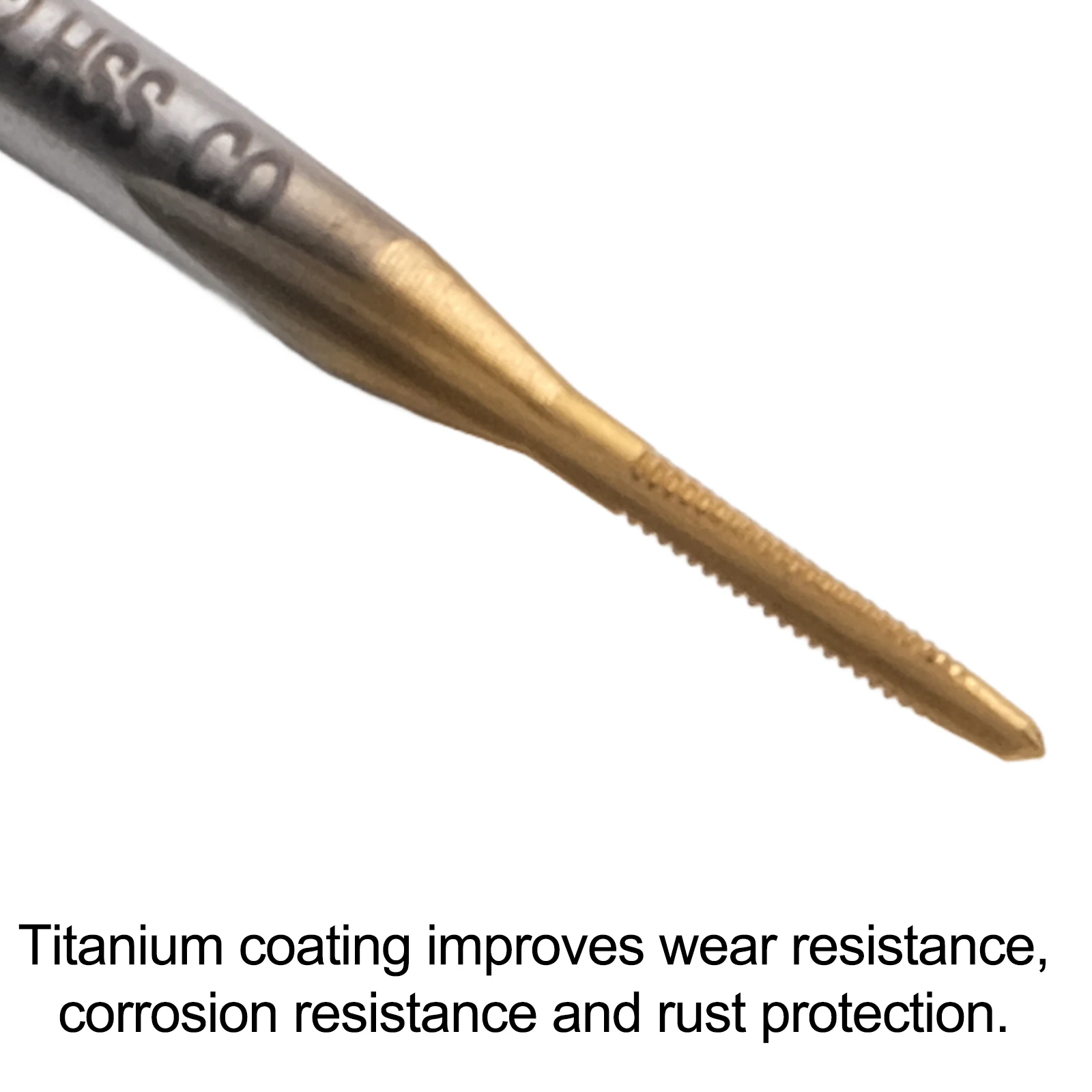 M1.4x0.3 Thread Tap Cobalt Thread Tap For Clocks And Watches Tapping Oil Wear Resistance Downward Chip Removal