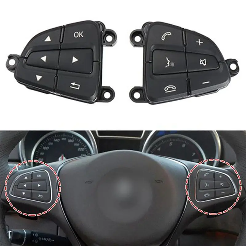 Steering Wheel Control Switch Button For GLA CLA GLS GLE SL A0999050600 A0999050700 Eco-Friendly