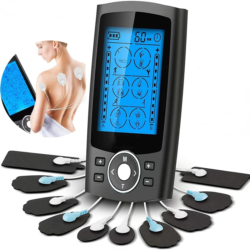 36 Modes Muscle Stimulator USB Rechargeable Dual-Channel EMS Stimulator TENS Physiotherapy Instrument Meridian Pulse Massager