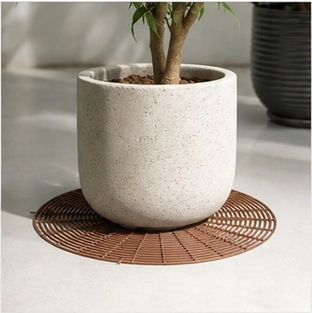 Plant Pot Grid 1 Piece Reusable Cuttable Plastic Cover for Flowerpot Soil Security Indoor Plants Garden Landscaping Flower