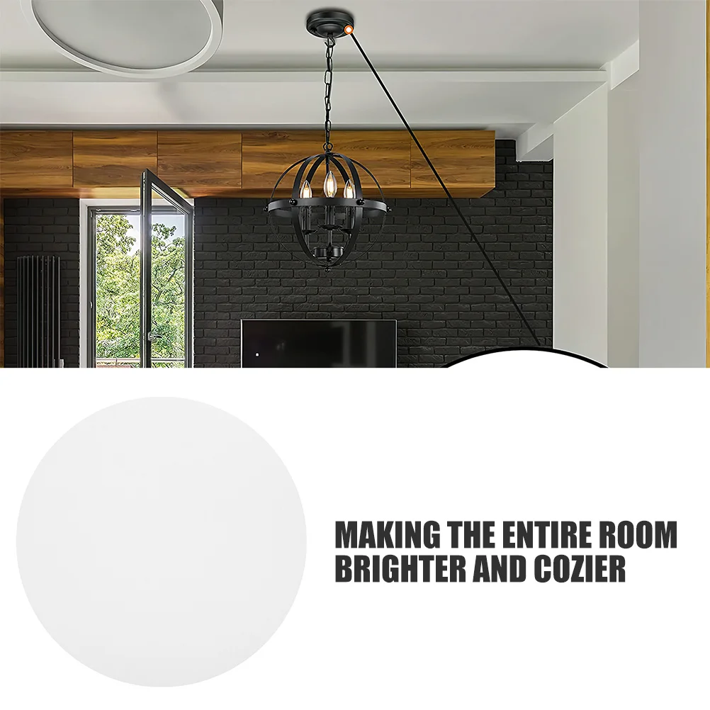 

Round Acrylic Ceiling Lamp Panel White Frosted Diffuser Bedroom Living Room Dining Shade 35.5cm Light Panel