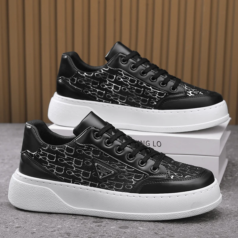 

Graffiti Print Trend Canvas Sneakers Men's Board Shoes Low Top Shoes Lace-up Coach Skate Shoes Men's Outdoor Casual Shoes