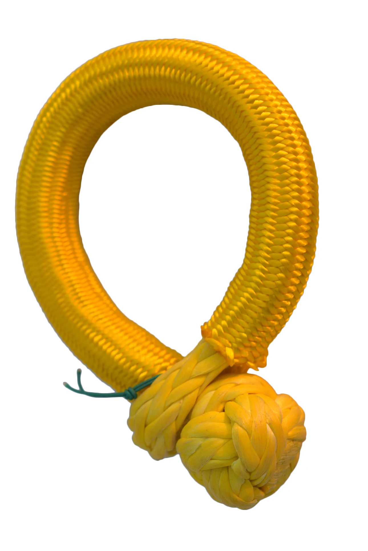 تكبل ناعم أصفر 10 مم * 80 مم، تكبل ونش صناعي للقوارب ATV UTV SUV 4X4 شاحنة الانتعاش