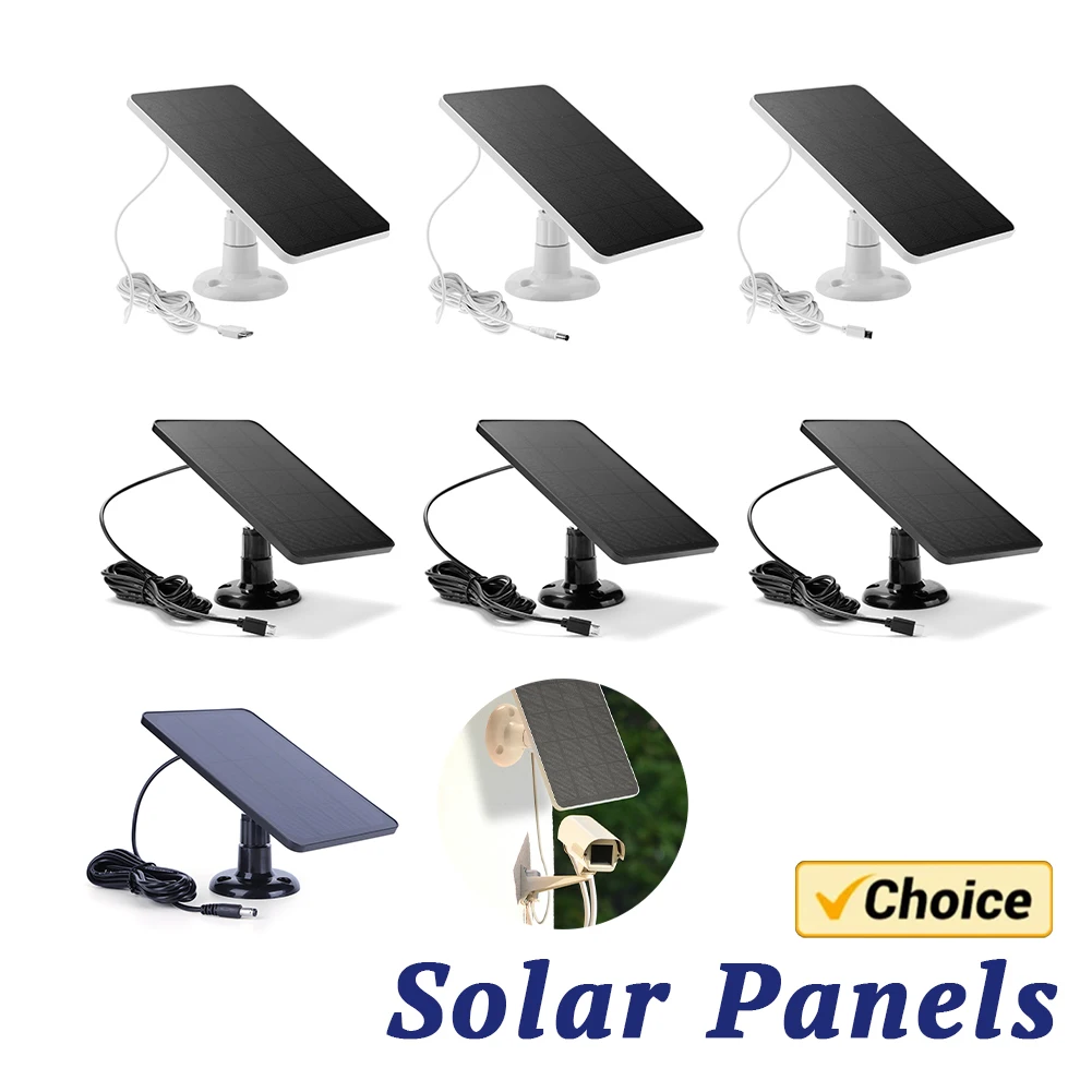 10 واط 5 فولت IP كاميرا الأمن شاحن 2 في 1 شحن IP65 مقاوم للماء مجموعة اللوحة الشمسية إمدادات الطاقة أحادية البلورية للهاتف المحمول شحذ #1