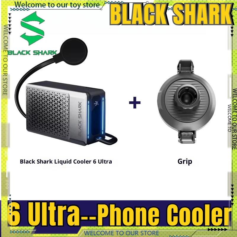 Black Shark 6 Ultra Liquid Cooled Radiator Phone Back Clip Magnetic Semiconductor Water Cooling for Gaming Live Streaming