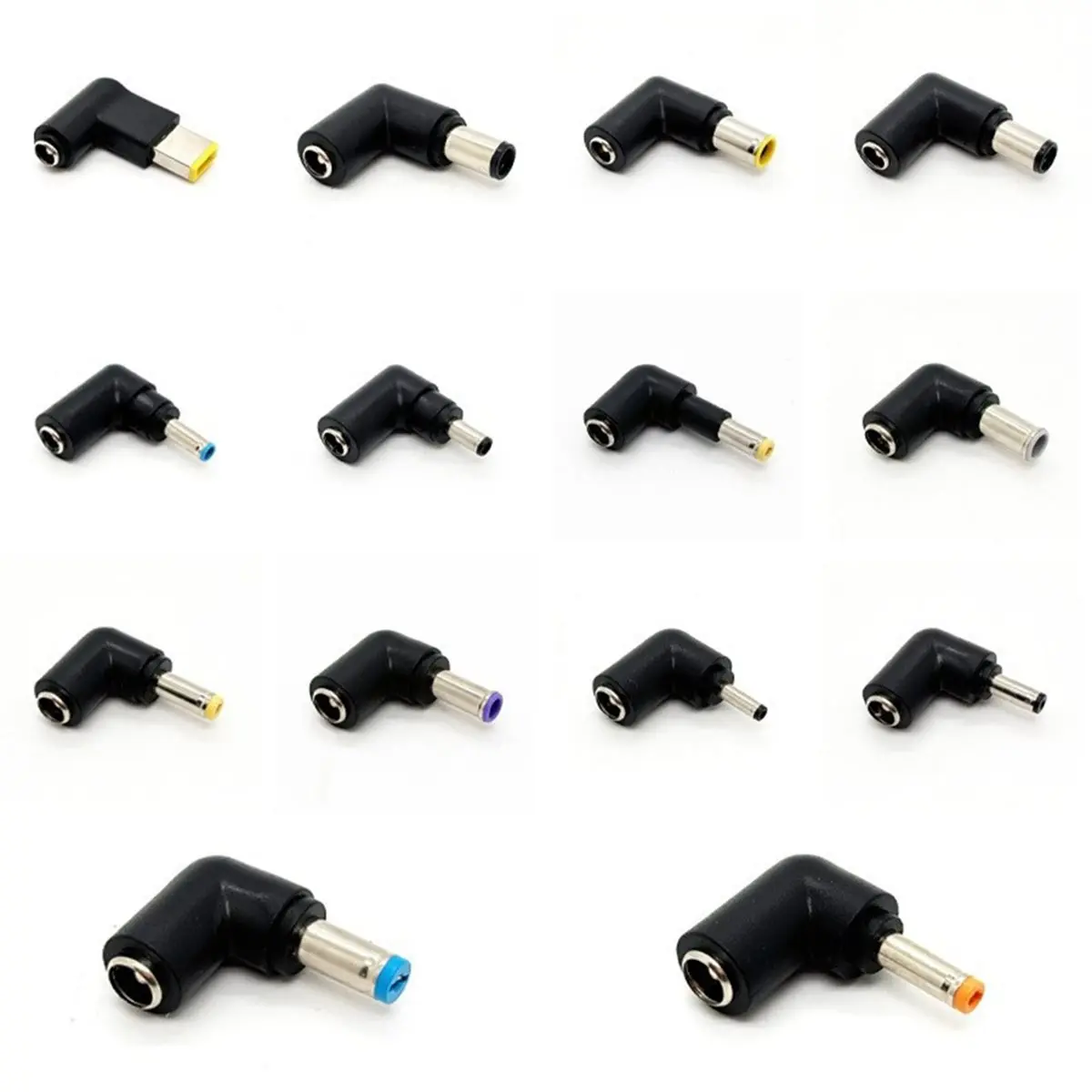 update. 14-in-1 Universal Laptop Power Adapter Converter Kit for Various Connectors Including Square, Round, and More