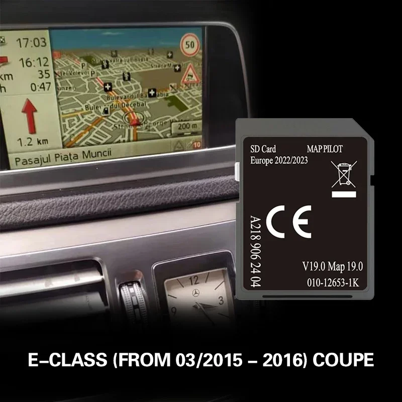 

for Mercededs E-class from 03/2015-2016 COUPE A2189082404 V19 Map Pilot Europe 2023 Sat NAV