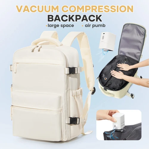 Imagen 1 del producto Mochila de Viaje Ryanair para Cabina de Avión, Mochila de Compresión al Vacío, Mochila para Mujer y Hombre, Bolso de Mano para Portátil de Negocios