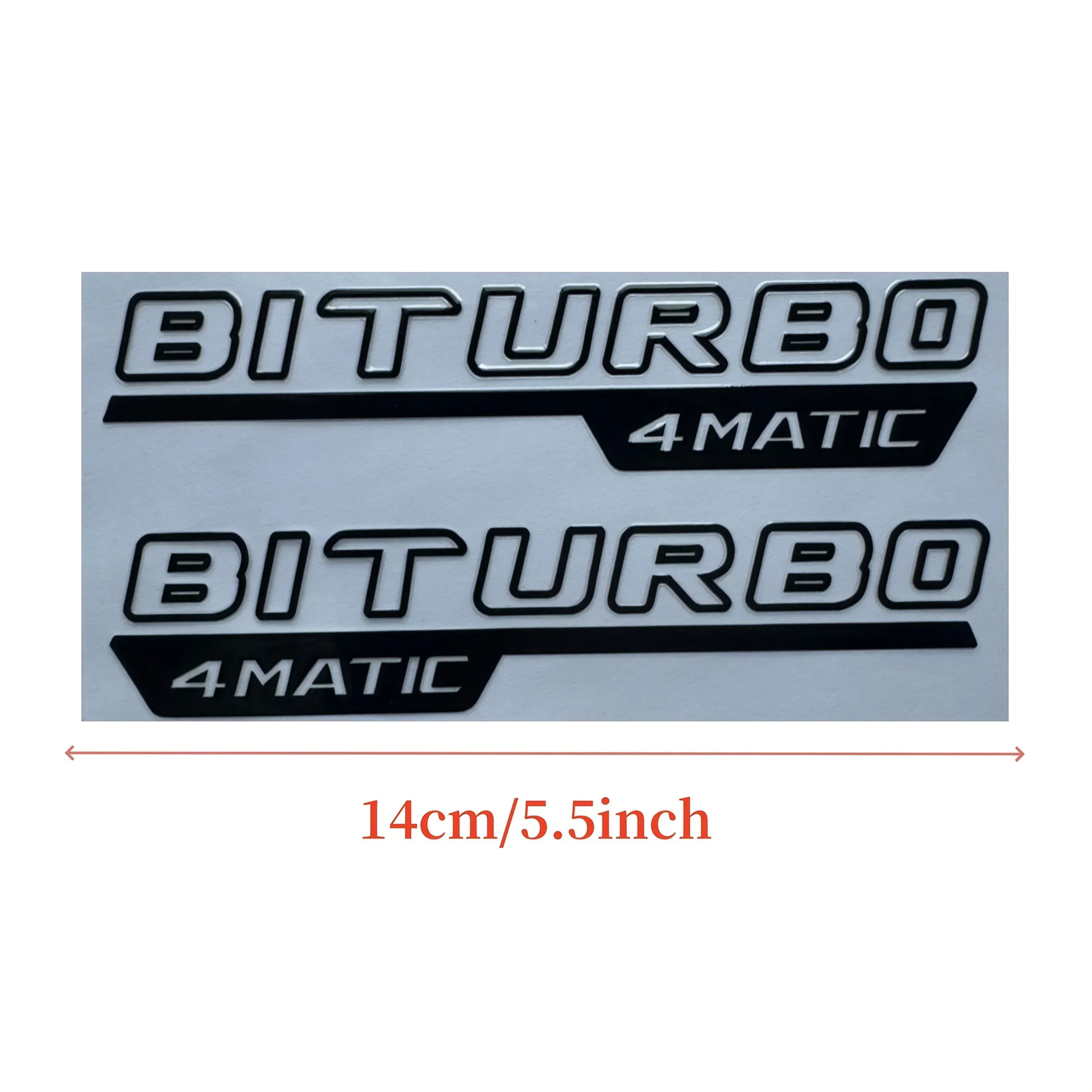 BITURBO 4MATIC Design Sticker for Cars & Motorcycles - close-up view