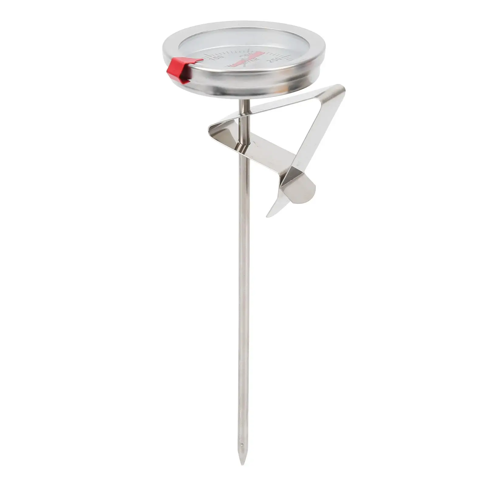 Frittiethermometer aus Edelstahl, 5 cm Zifferblatt, Frittierwerkzeug für Ölkochpfanne
