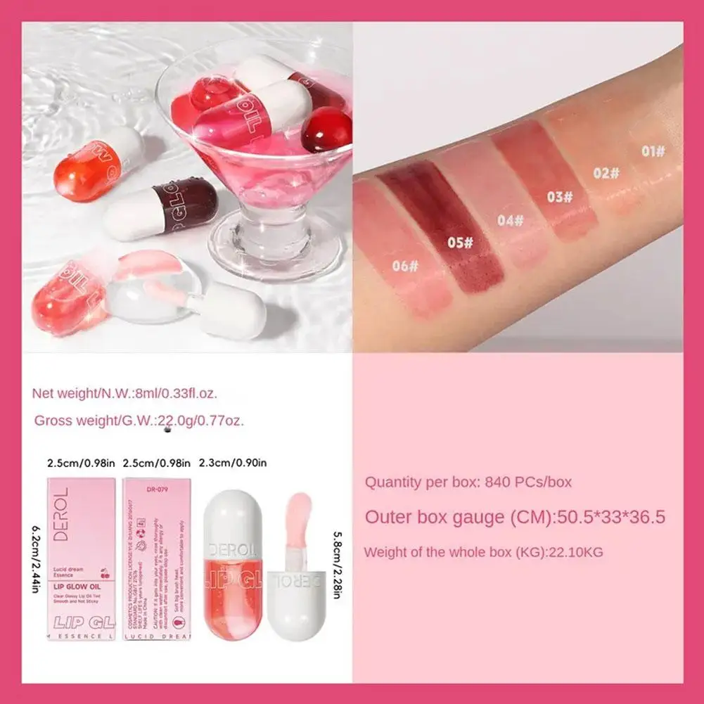 Volumising Lip Plumper Oil Lip Enhancer Lip Gloss Plumping Serum Nawilżająca pomadka przeciwzmarszczkowa Sexy Lip Care Makeup