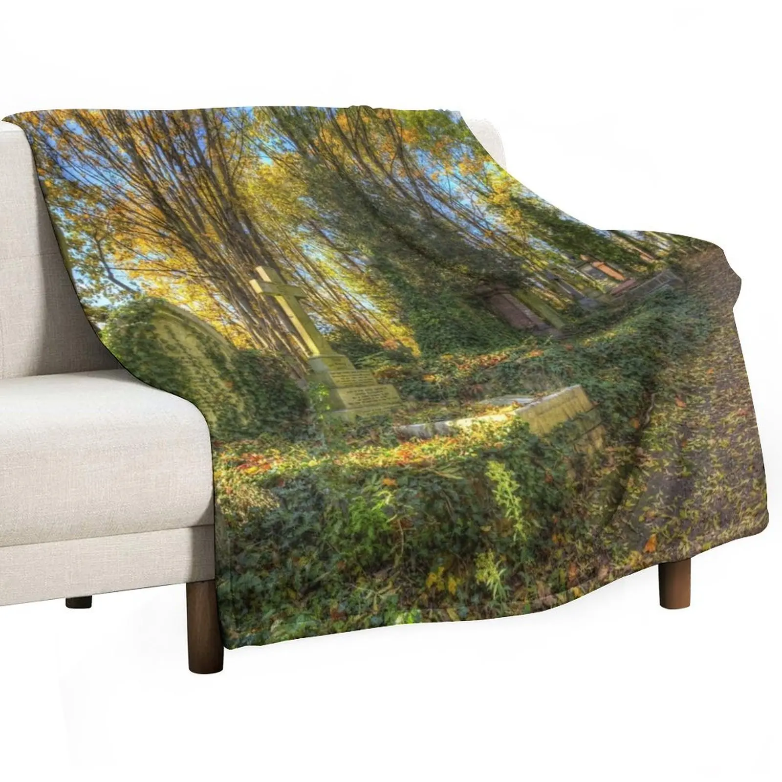 Highgate Cemetery London Throw Blanket wednesday halloween Extra Large Throw For Decorative Sofa Blankets