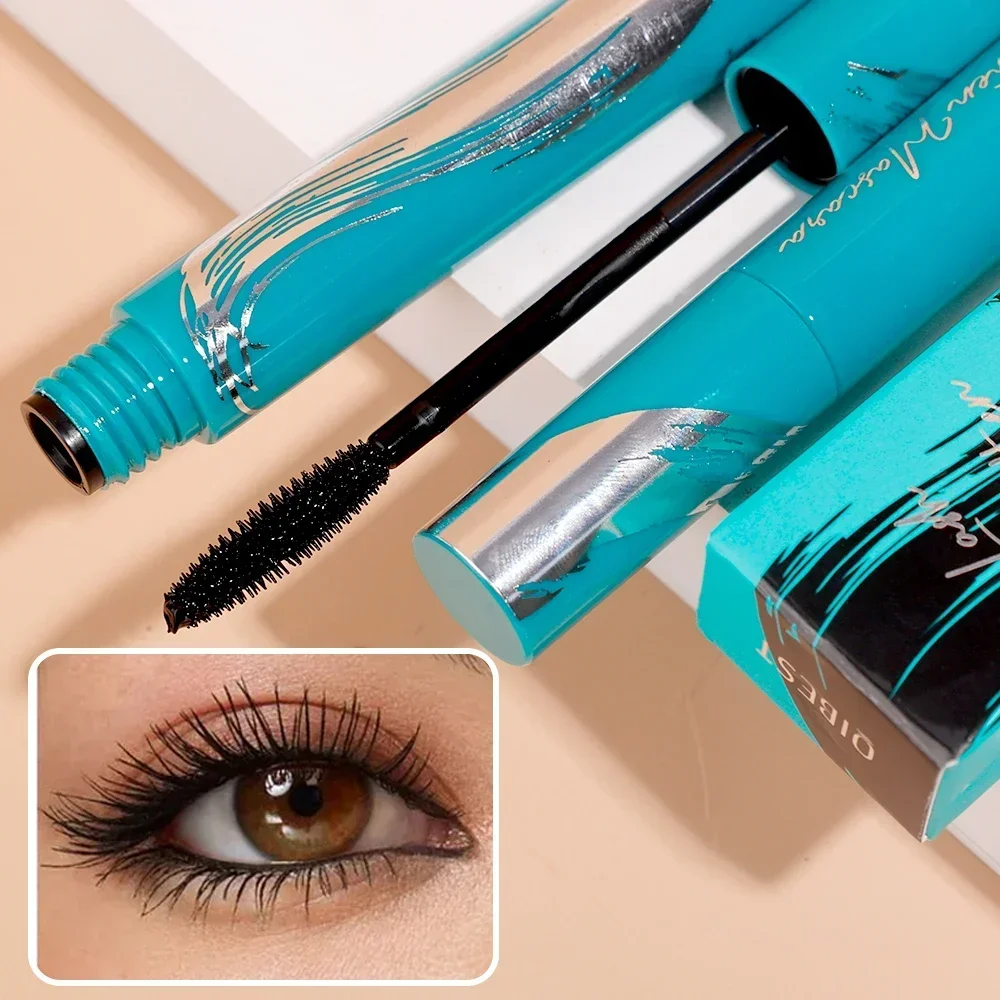 Mascara Impermeabile 4D Fibra Ciglia Allungamento Curling Spessa Estensione Ciglia Occhi Trucco Volume di Lunga Durata Mascara Cosmetici