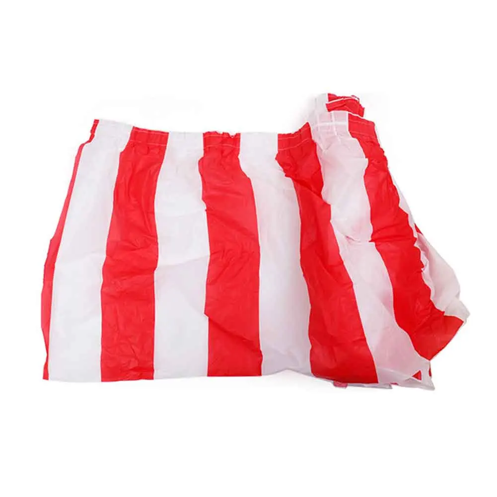 Red White Striped Table Skirt Disposable Circus Table Skirts Happy Birthday Wedding Festival Plastic