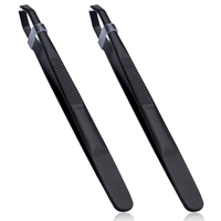 Stainless Steel Eyebrow Tweezer Oblique Pliers Pull Eyebrow Forceps Moustache Pull Beauty Makeup Tools Hair Removal Eyebrow Clip