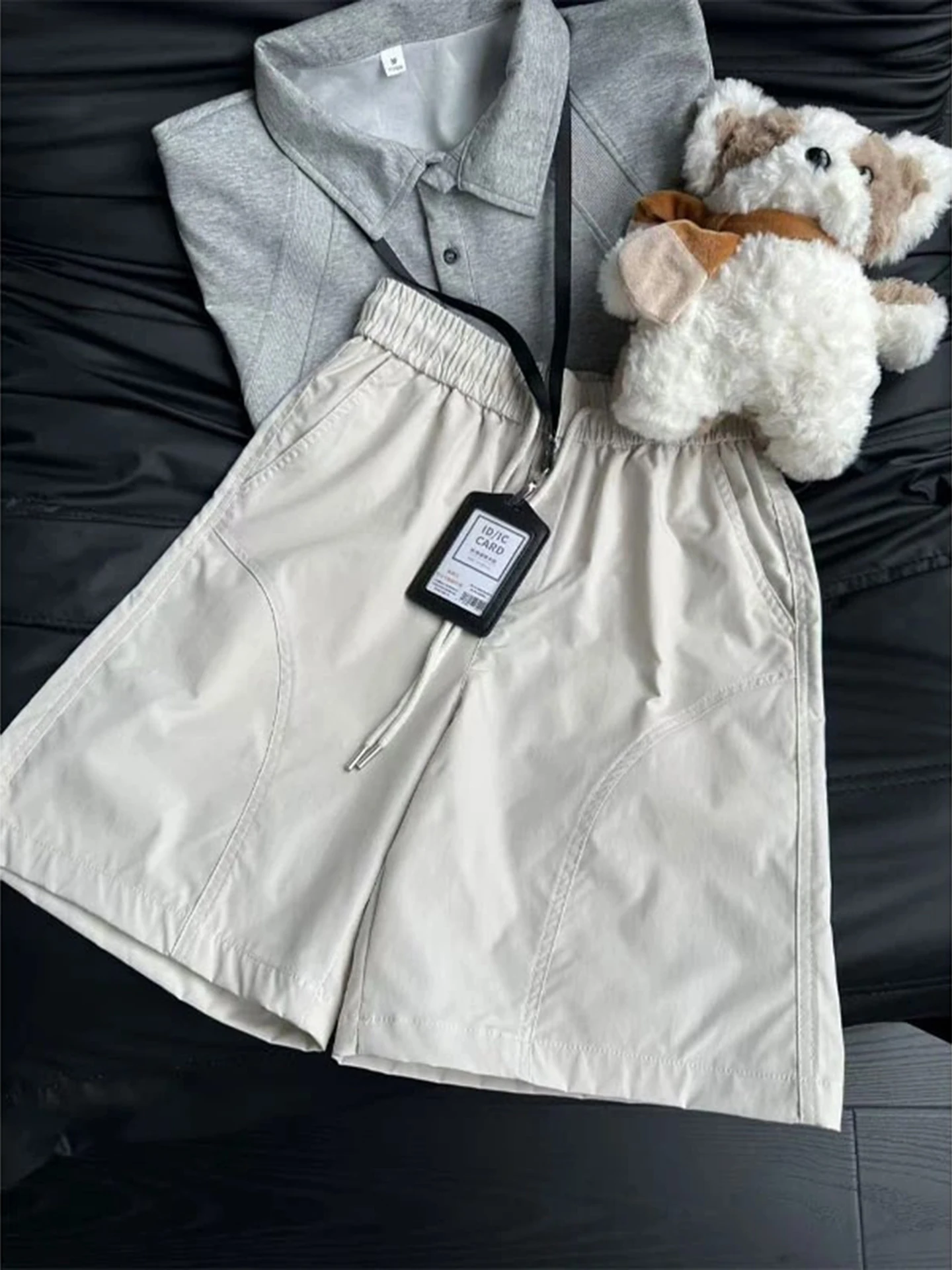 

American Sle Qui Dry ort Pants Men Summer Thin Ice Silk Cool Feeling Workwear Baskeall Sports orts Casual Pants