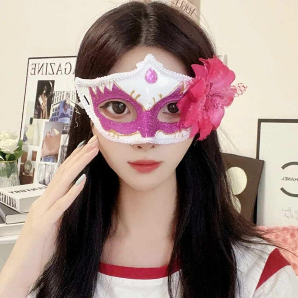 Halbe Gesichtsmaske Halbe Gesichtsmaske Maskerade Cosplay Maske Blumige Blumenmaske Die Phantom Dancer Maske Foto Requisite Halloween Masken