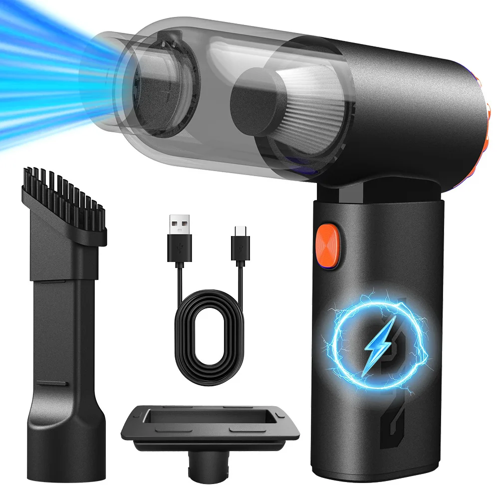 

Автомобильный пылесос бесщеточный, микро-мини, компактный, портативный, для дома и автомобиля, ручной, с беспроводной зарядкой