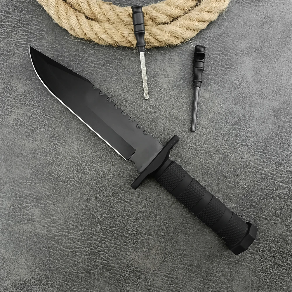 Hunting Knife 5Cr13Mov Blade Nylon Fiber Handle Outdoor Jungle Knife Military Tactical Survival EDC Tool