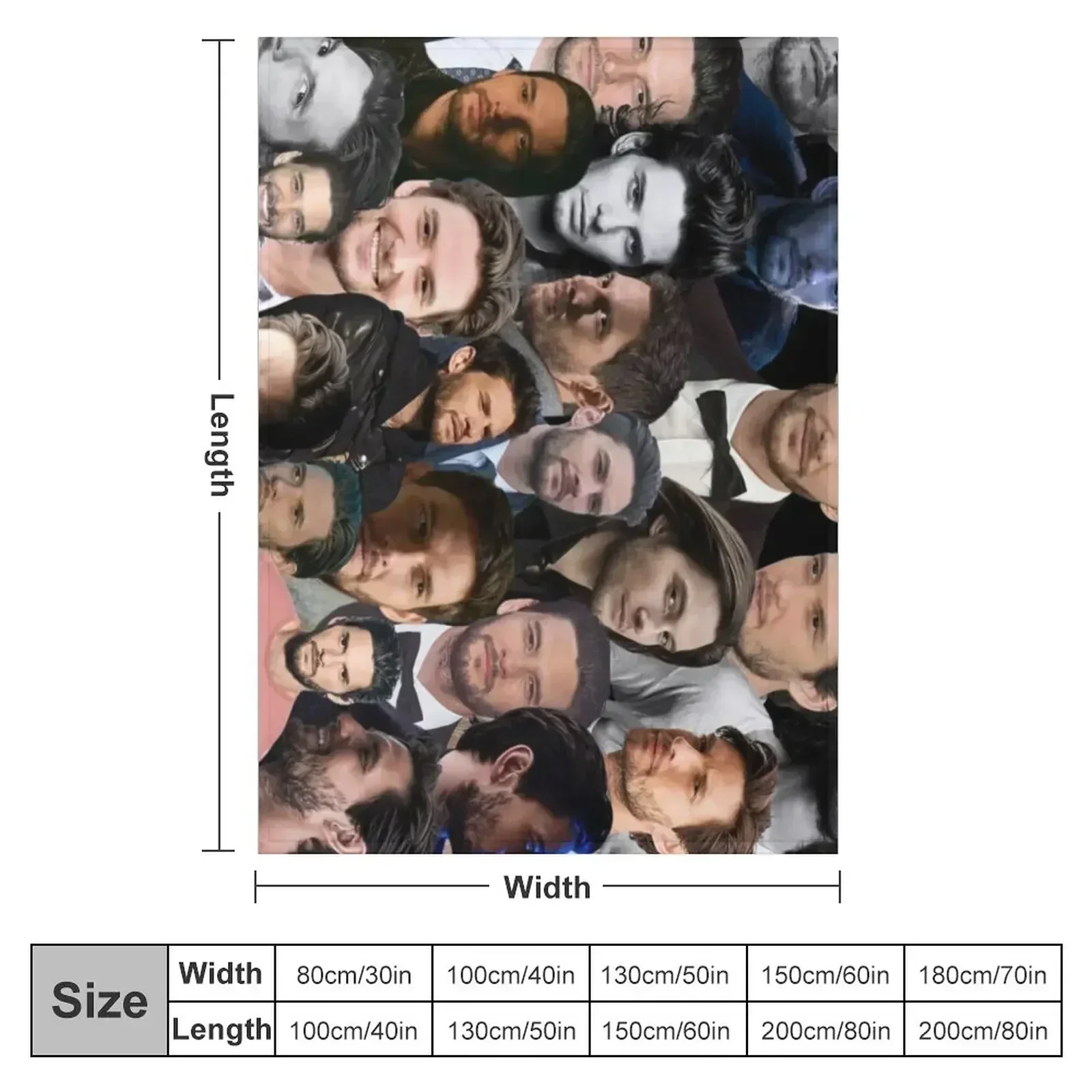 New ben barnes photo collage Throw Blanket Thins Soft Big Quilt Luxury Throw Decoratives Personalized Gift Blankets