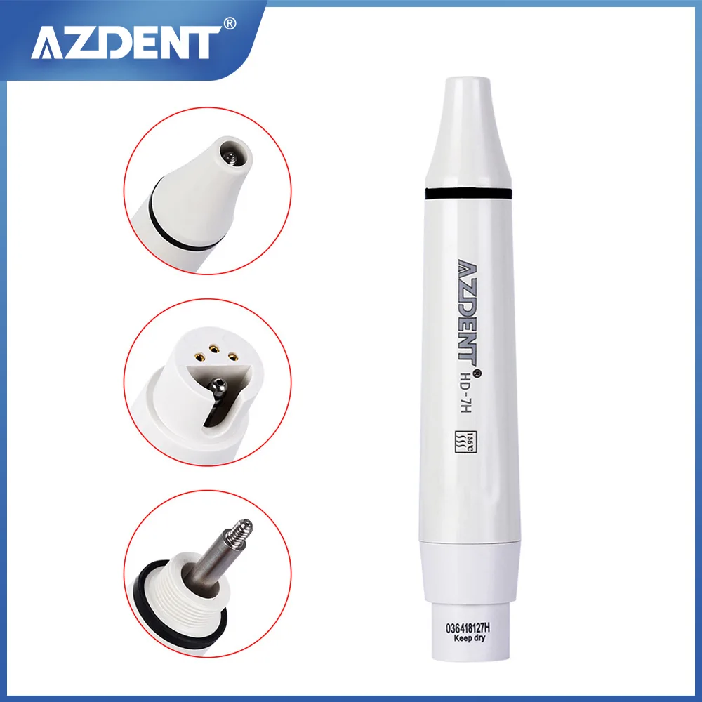 

AZDENT 1pcs Dental Ultrasonic Scaler Handpiece Detachable Ultrasonic Piezo Scaler Handle for SATELEC DTE Series Device