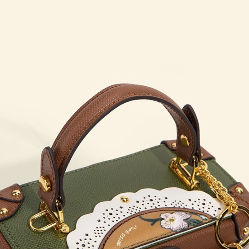 Sac à bandoulière en simulé cuir pour femmes, Version de luxe, sac seau à bandoulière imprimé, sac à main tendance pour les déplacements