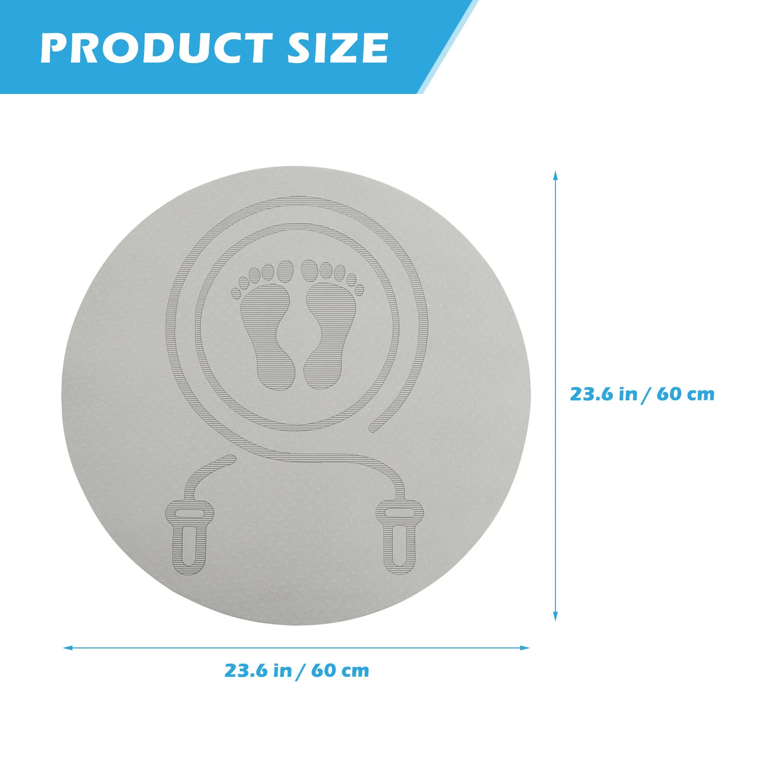 Jump Rope Mat Shockproof Non Slip TPE Workout Pad for Indoor Fitness Sound Reducing Floor Protection