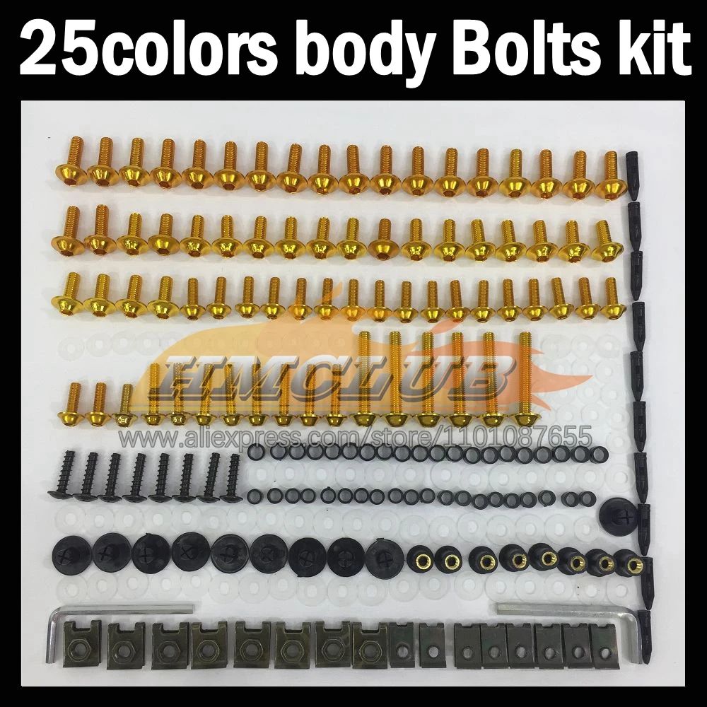 268ps Full Screws Kit Body bolt For Daytona675 Daytona-675 Daytona 675 09 10 11 12 2009 2010 2011 2012 Fairing bolts screw NutS