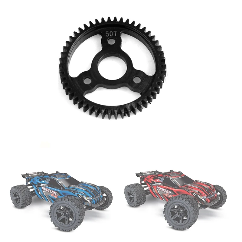 Hardened Steel 50T M0.8 32P SPUR Main Gear Replace 3956 For TRAXXAS 1/10 Slash Stampede Rsutler 4X4 RC Car