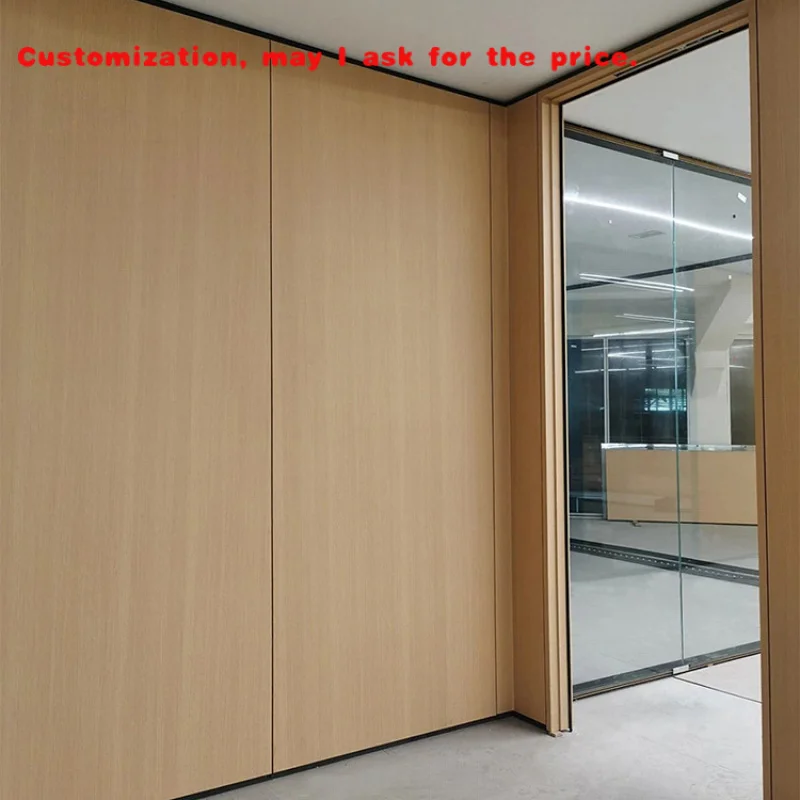 custom.Wooden Partition Wall Solid Panel Privacy Soundproof Double Partition Wall Room Division Partiiton Wall