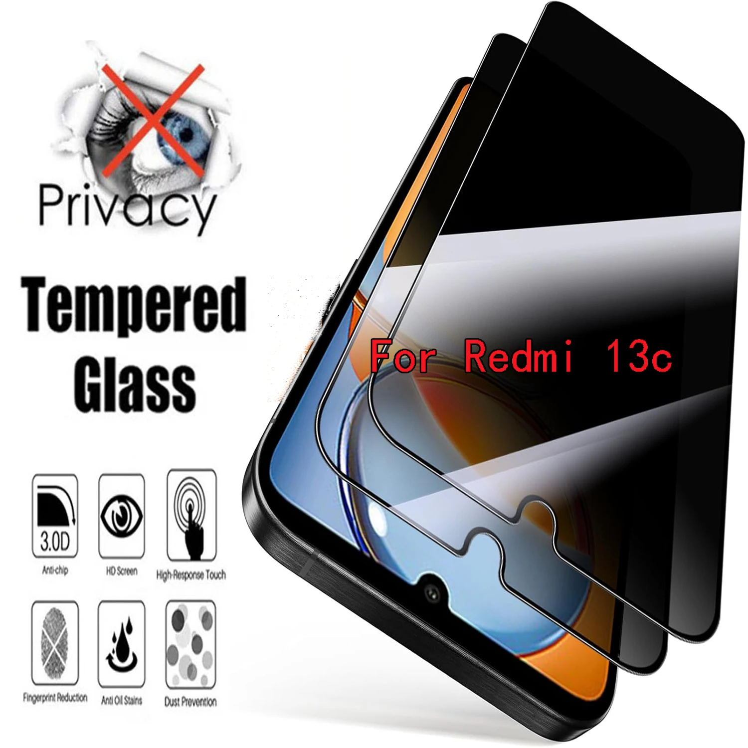 2Pcs 9H Privacy Scr… - image