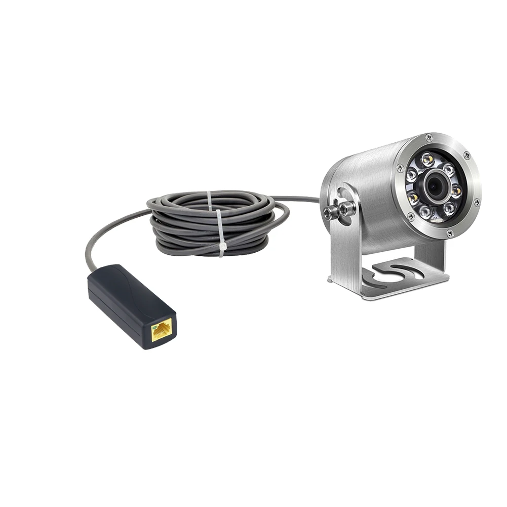 กล้องบาร์ลัส IP68 5MP เลนส์โฟกัสคงที่ 2.8 มม. แสงสีขาว+อินฟราเรด สำหรับตู้ปลา และกล้อง IP แบบอนาล็อกใต้น้ำ