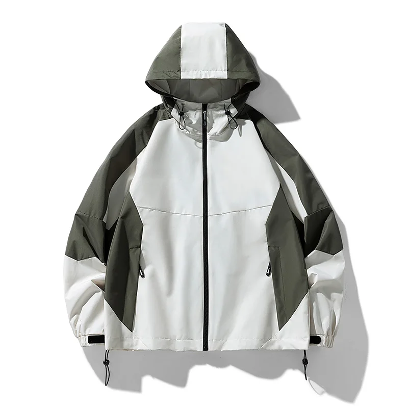 ARC Spring and Autumn Storm Jacket Men's Fashion Sports Outdoor Mountaineering Tourism Leisure with Loose Storm Jacket Jacket