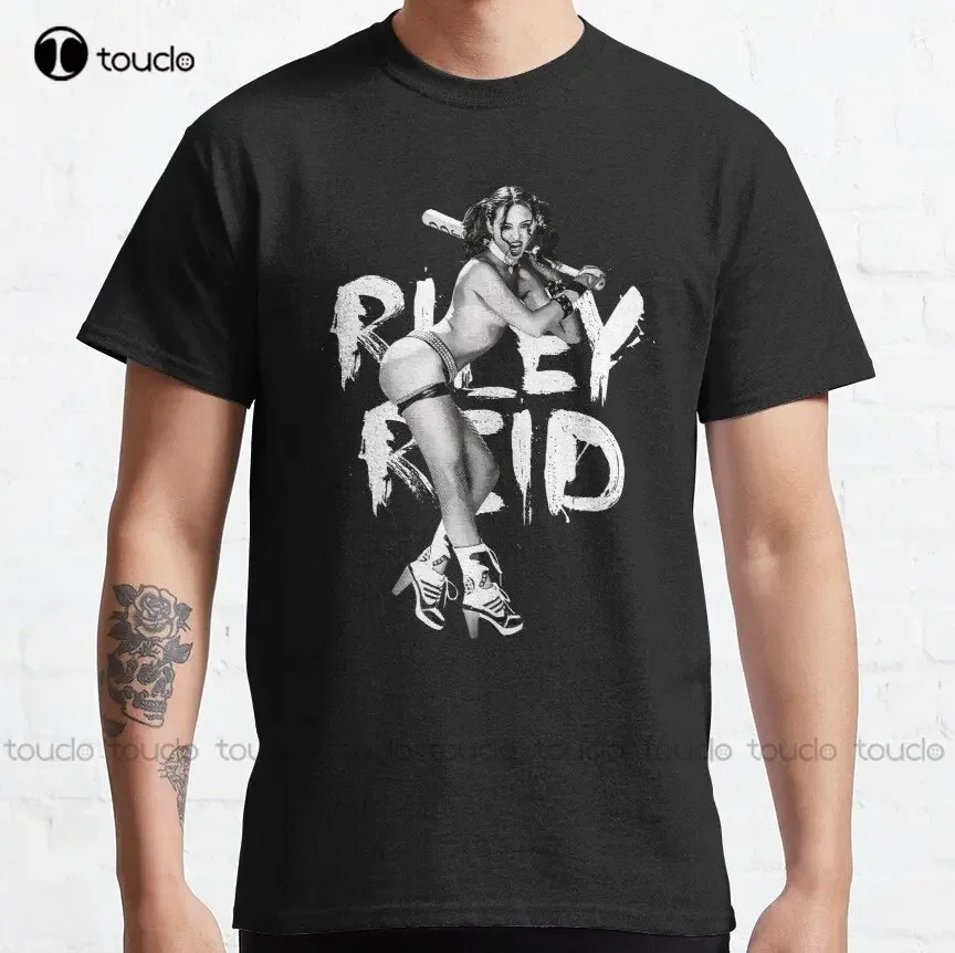 Riley Reid Loves To Play Naughty Games Classic T-Shirt Black Shirts Fashion Design Casual Tee Shirts Tops Hipster Clothes Xs-5Xl