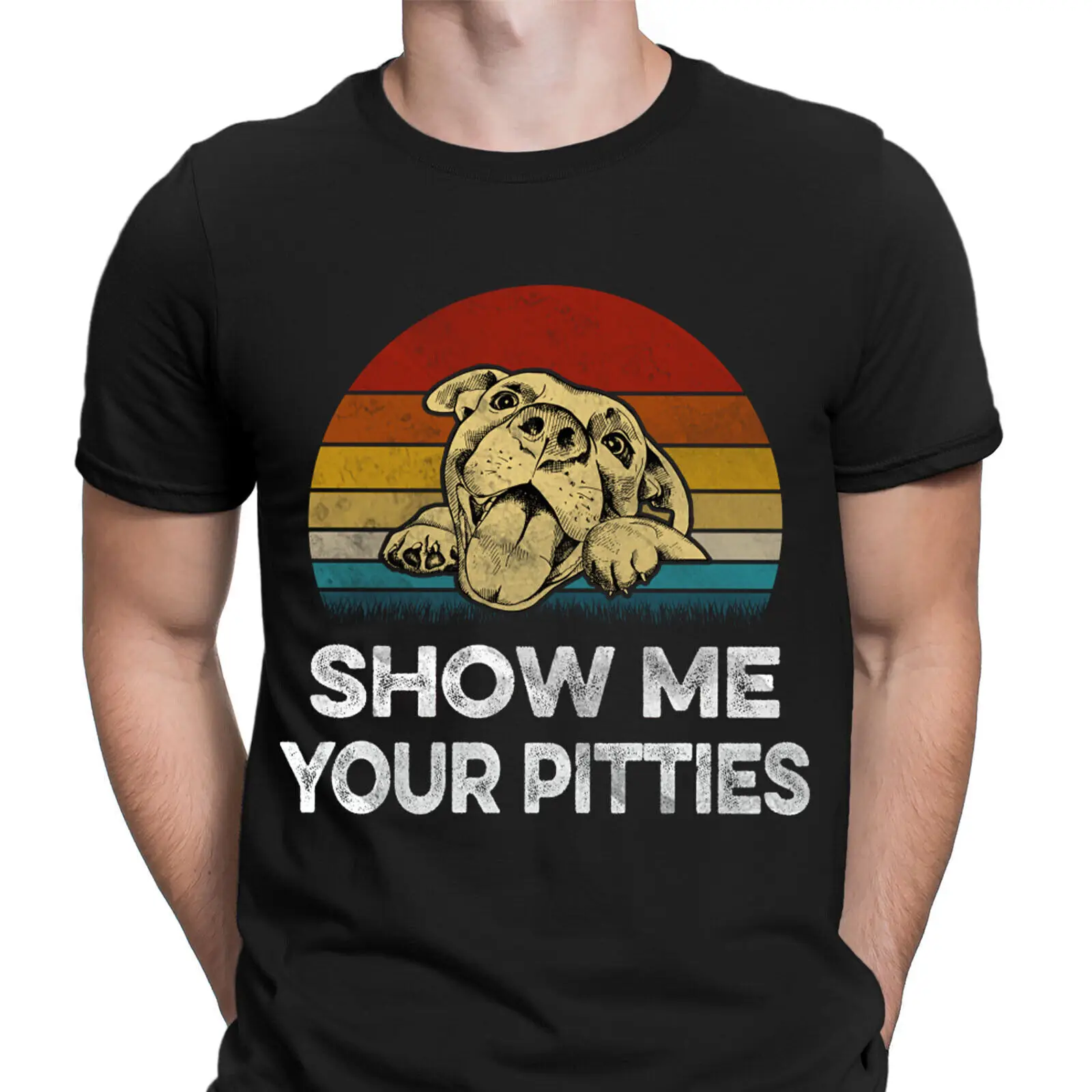 Мужская футболка с надписью «Show Me Your Pitties»
