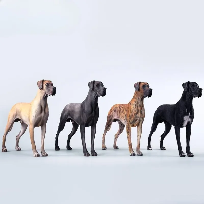 JXK Maßstab 1:6 Deutsche Dogge Hund Modell Auto/Schreibtisch Szene Requisiten Simuliertes Harz