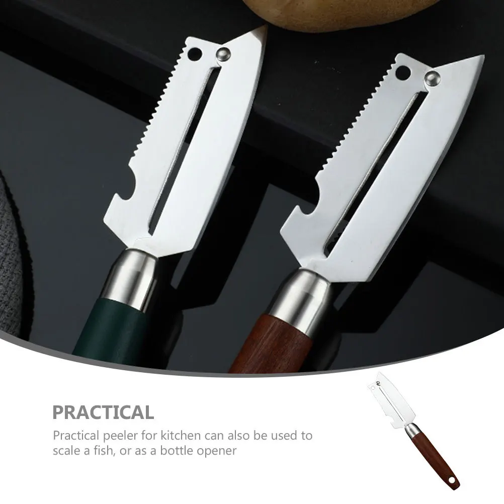 

Stainless Steel Peeler Multi-Functional Portable Fruit Vegetable Peeler Carrot Cucumber Potato Peeling Tool Bottle Opener