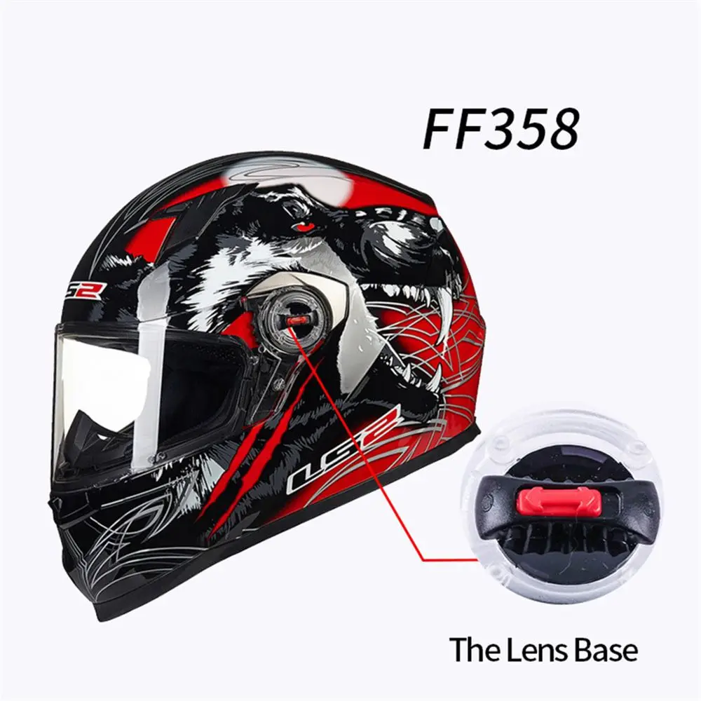 Base fixa para visor de capacete de motocicleta, instalação direita e esquerda, fivela de lente, peças para lsls