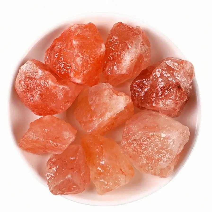 100g Natural orange salt crystal Healing Stone original stone diffuser stone aromatherapy stone crystal home decoration