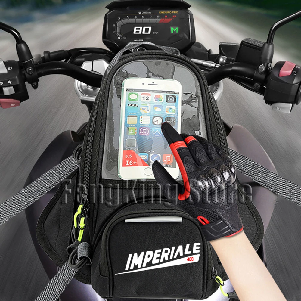 

For Benelli IMPERIALE 400 Imperiale400 Motorcycle Magnetic Bag Riding Bag Navigation Fuel Tank Bag Large Screen