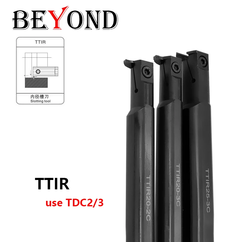 

BEYOND TTIR20-3 TTIR20-2 TTIR25-3 TTIR25-2 CNC Boring Bar TTIR 20mm 25mm Cutter Shank 1pcs Use TDC2 TDC3 Carbide Inserts