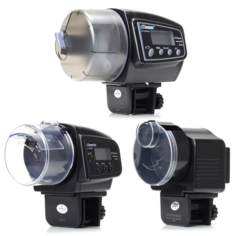 Fish Tank Feeders 100ML Timer LCD Fish Feeder for Aquarium Accessories Smart Feeding 4 Group Times Model AF-2009D